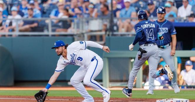 Royals offense falls flat yet again in 3-0 loss to Rays