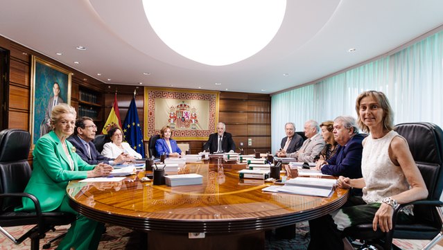 Reunió del ple del Tribunal Constitucional el 23 de juny del 2025 (Europa Press / Carlos Luján)