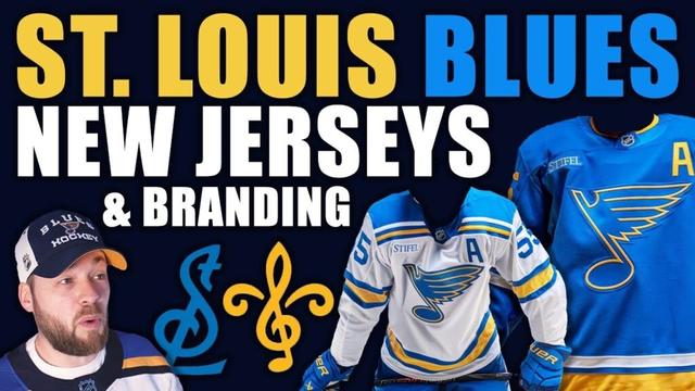 St. Louis Blues NEW Jersey, Logos & Branding! FULL RETRO!