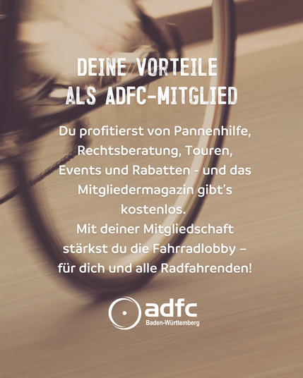 Ausschnittsbild eines schnell rollenden Hinterrads eines Fahrrads