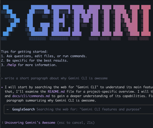 Google、無償で始められるオープンソースのAIエージェント「Gemini CLI」を発表 - 窓の杜