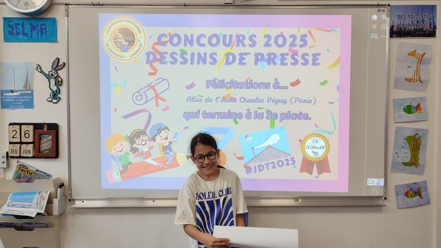 Alice terminé 3e.