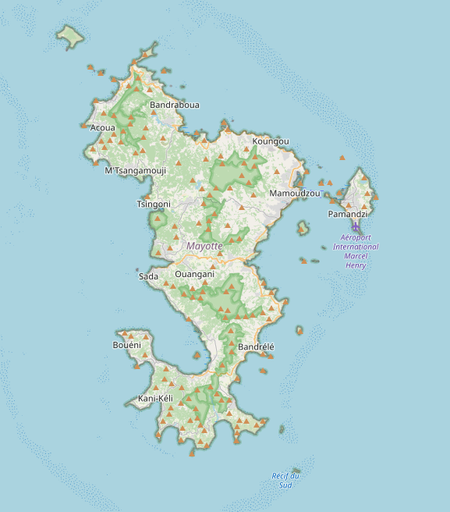 carte Openstreetmap de Mayotte