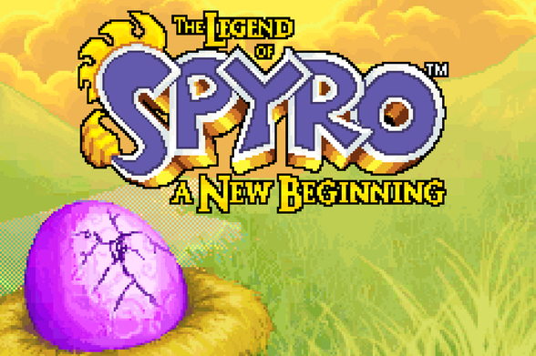 Screenshot of The Legend of Spyro: A New Beginning for GBA.
