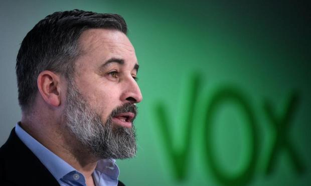 El líder de Vox, Santiago Abascal, en una imagen de archivo. (Fernando Sanchez/Europa Press via Getty Images))