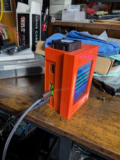 Angled side/front view of the pistar Hotspot.