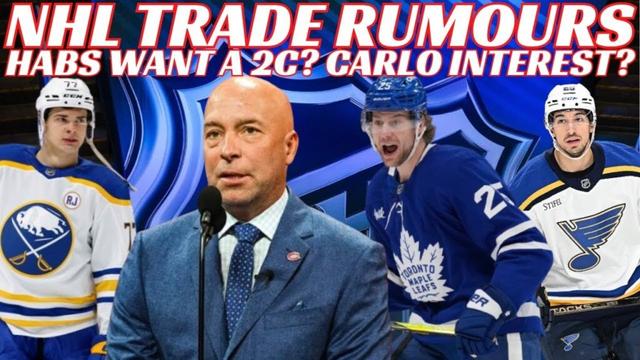 NHL Trade Rumours - Leafs, Habs, NYR, CBJ, Blues, Sabres, Isles, Bouchard OfferSheet? UFA Rumours