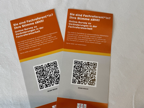 Sie sind Fachreferent*in? Ihre Stimme zählt!  Werbeflyer für eine Umfrage: https://limesurvey.rz.tu-bs.de/287184?lang=de
