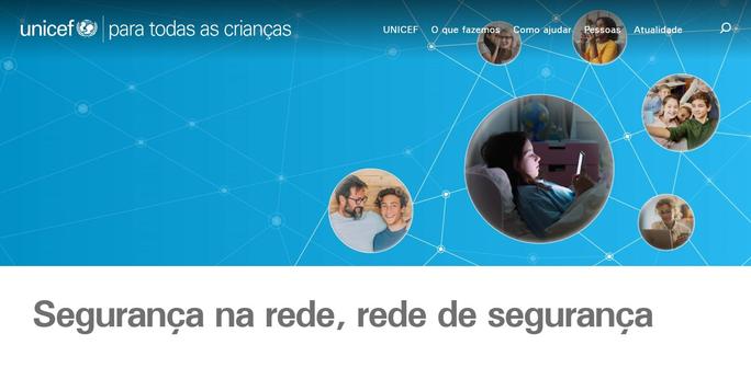 Site da UNICEF sobre Segurança na Rede