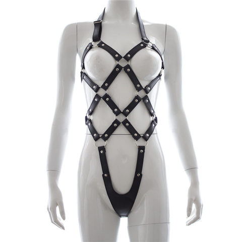 Some leather harness strip body