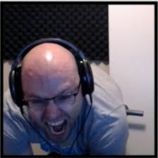 image of streamer Ryan Gary "Northernlion" Letourneau screaming really hard