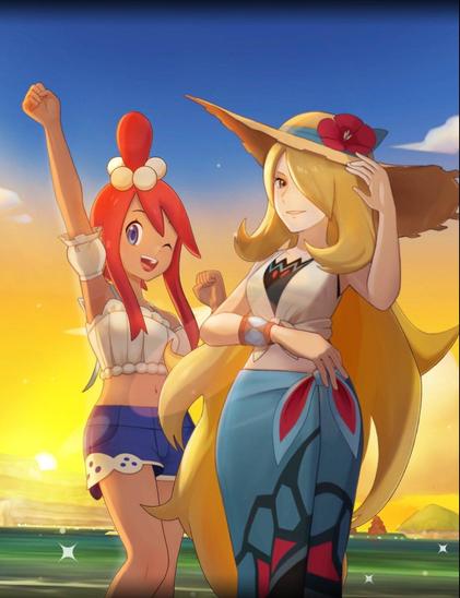 Cintia y Gerania con trajes de temporada