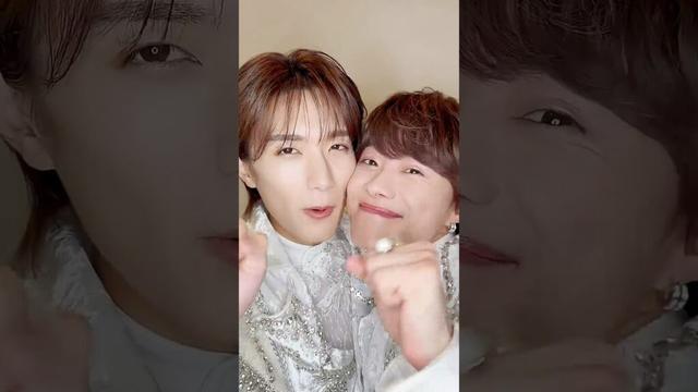 かずくんとわんわん！so cute💚 @naniwadanshi #なにわ男子  #大橋和也  さん#MILK  #山中柔太朗　#wan  #ワンワン  #MILKの新曲