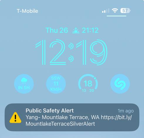 Public Saftey Alert from Mountlake Terrace, WA a bitly-shortened link that goes to X.com
