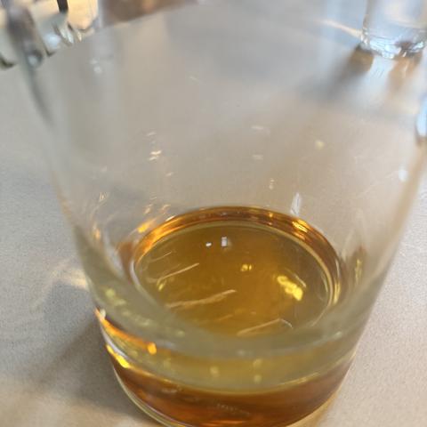 A glass with armagac
