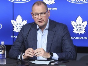 Toronto Maple Leafs general manager Brad Treliving.