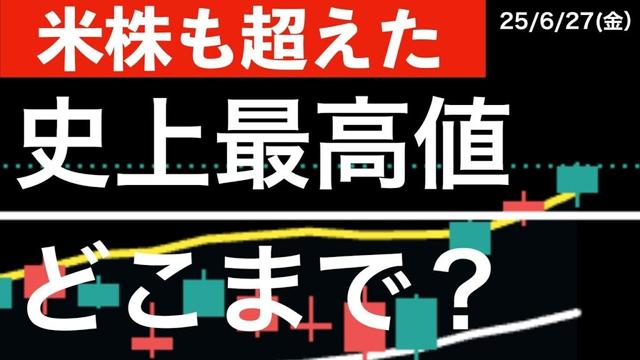 【米株も超えた】ナスダック100が史上最高値！どこまで上がる？日本株もバンドウォーク期待！なぜ上がる？