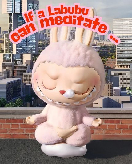 Labubu meditating