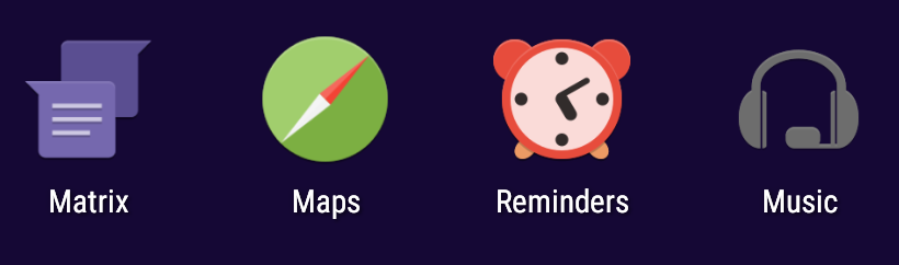 My 4 essential features: Secure messaging (matrix), maps, reminders, music (mp3)