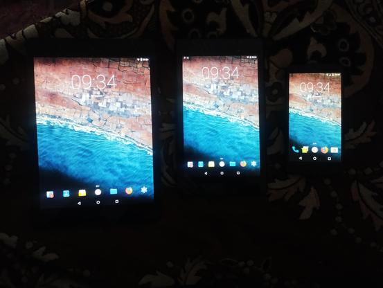 Nexus 9, Nexus 7 2013, Nexus 5