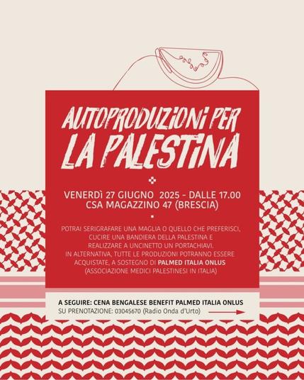 AUTOPRODUZIONI PER LA PALESTINA