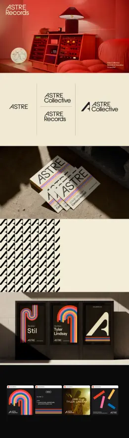 ASTRE Collective Visual Identity Design by Parcour Studio