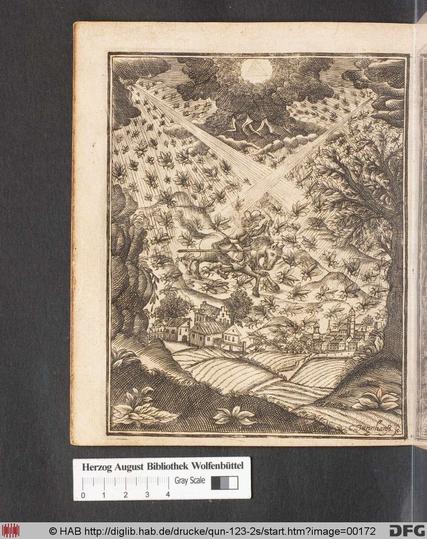 A man is riding a horse and big bugs are flying all around. This page is from a late seventeenth-century print (VD17 3:602942U), and seems not to be retaled to the content of the book. The post refers to the “windscreen phenomenon”, i.e. the observation that fewer insects are being splattered on car windscreens than they used to be.