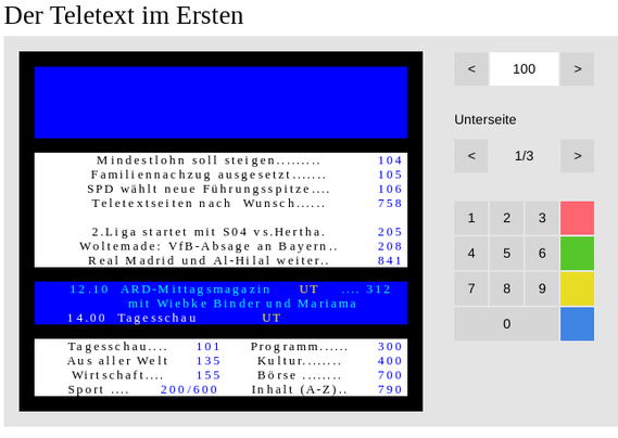 Screenshot https://www.ard-text.de/index.php?page=100
Auf der Übersicht - so auch im TV - eine Ankündigung für eine Seite 758. Die gibt es dann auch, aber nicht im TV bei Tagesschau24