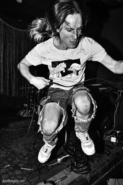 CocoJoey jumping off stage