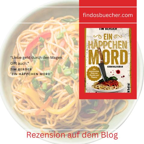 Tim Berger Buchcover Ein Häppchen Mord Piper Verlag
