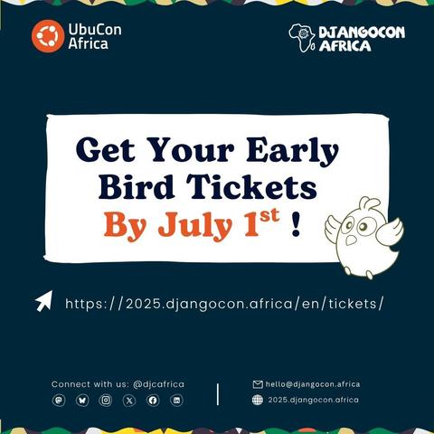 Last Call For Early Bird Tickets: Get your early bird tickets by July 1st to benefit the special rates.