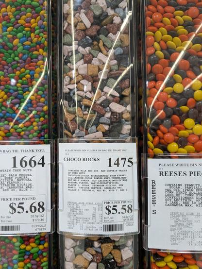 Choco rocks candy in bulk