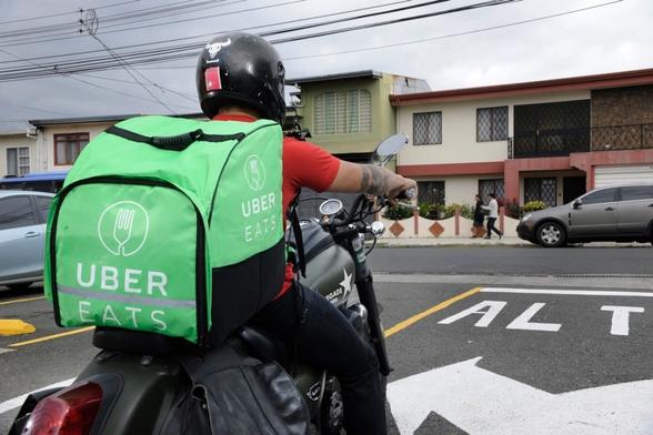 Repartidor de comida en Uber