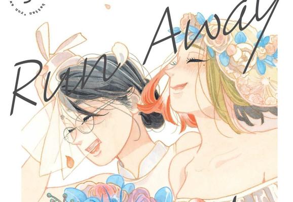 two smiling women in wedding gowns