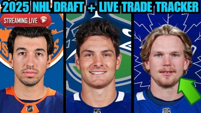 2025 NHL Draft + LIVE Trade Tracker | 1st Round LIVE STREAM (Bowen Byram Trade/Matthew Schaefer)