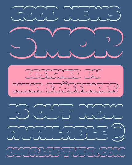 Simple type specimen graphic using Smor typeface.