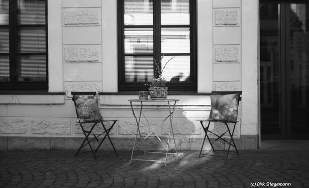 Ein Sommerabend in Billerbeck - Eine analoge Aufnahme in schwarz / weiß