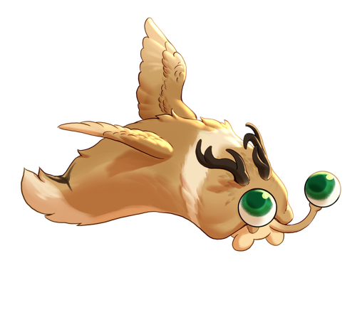 Slug version of my Wolpertinger fursona
