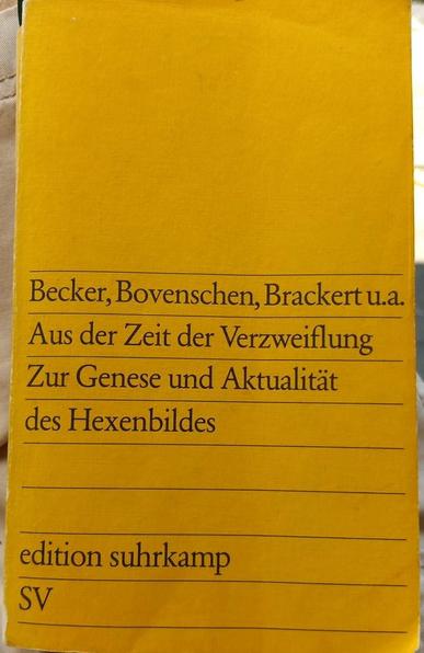 Buchcover "Aus der Zeit der Verzweiflung - Zur Genese und Aktualität des Hexenbildes" Edition Suhrkamp