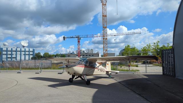 Aircraft in parking position.