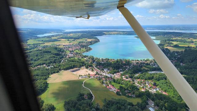 View of Wörthsee right after take off.