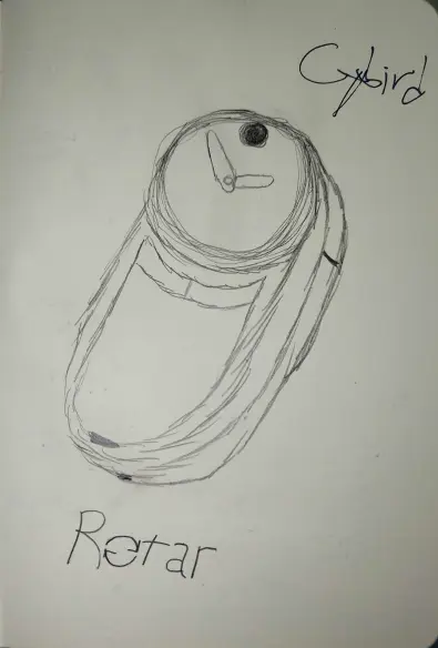Rotar Phone, feature phone with round display reminiscent of the Motorola Aura, with analog clock on the display.
