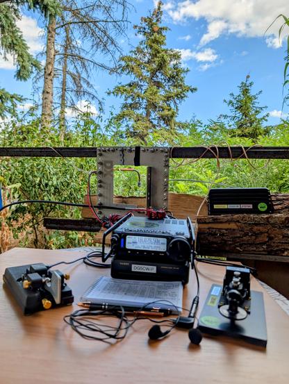 my setup here in the garden