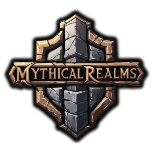 Image shows the logo for Mythical Realms.