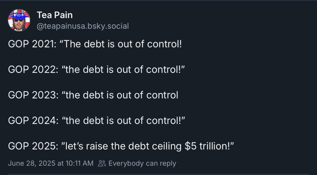 GOP's 'fiscal responsibility'