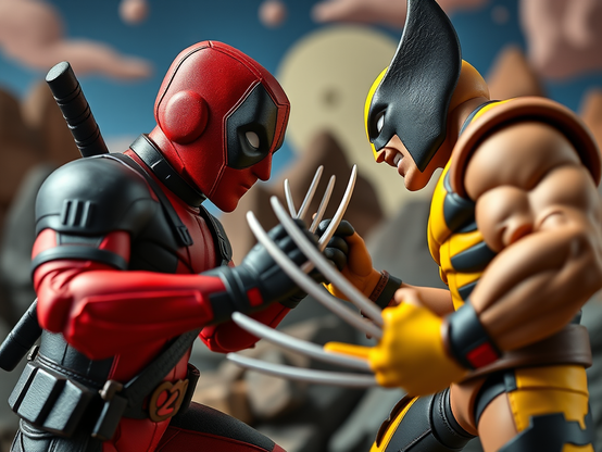 deadpool vs wolverine toys