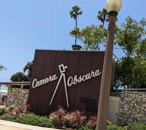 Camera Obscura sign in Santa Monica