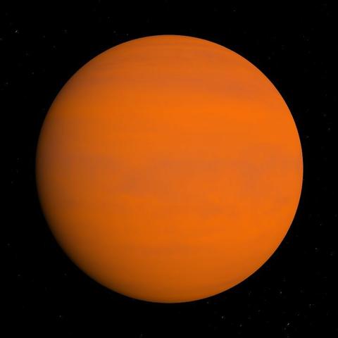 A computer-generated representation of the TOI-1478 b exoplanet.