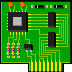 72x72 pixel color circuit board emoji design