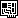 18x18 pixel black-and-white circuit board emoji design